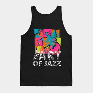 Modern Art Jazz Theme Tank Top